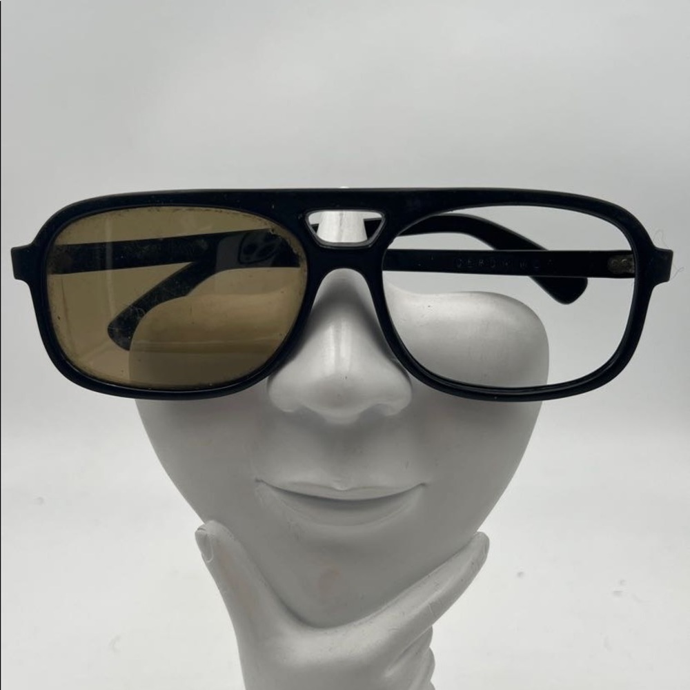 Vintage Cool Ray Black Aviator Sunglasses Frames Geronimo